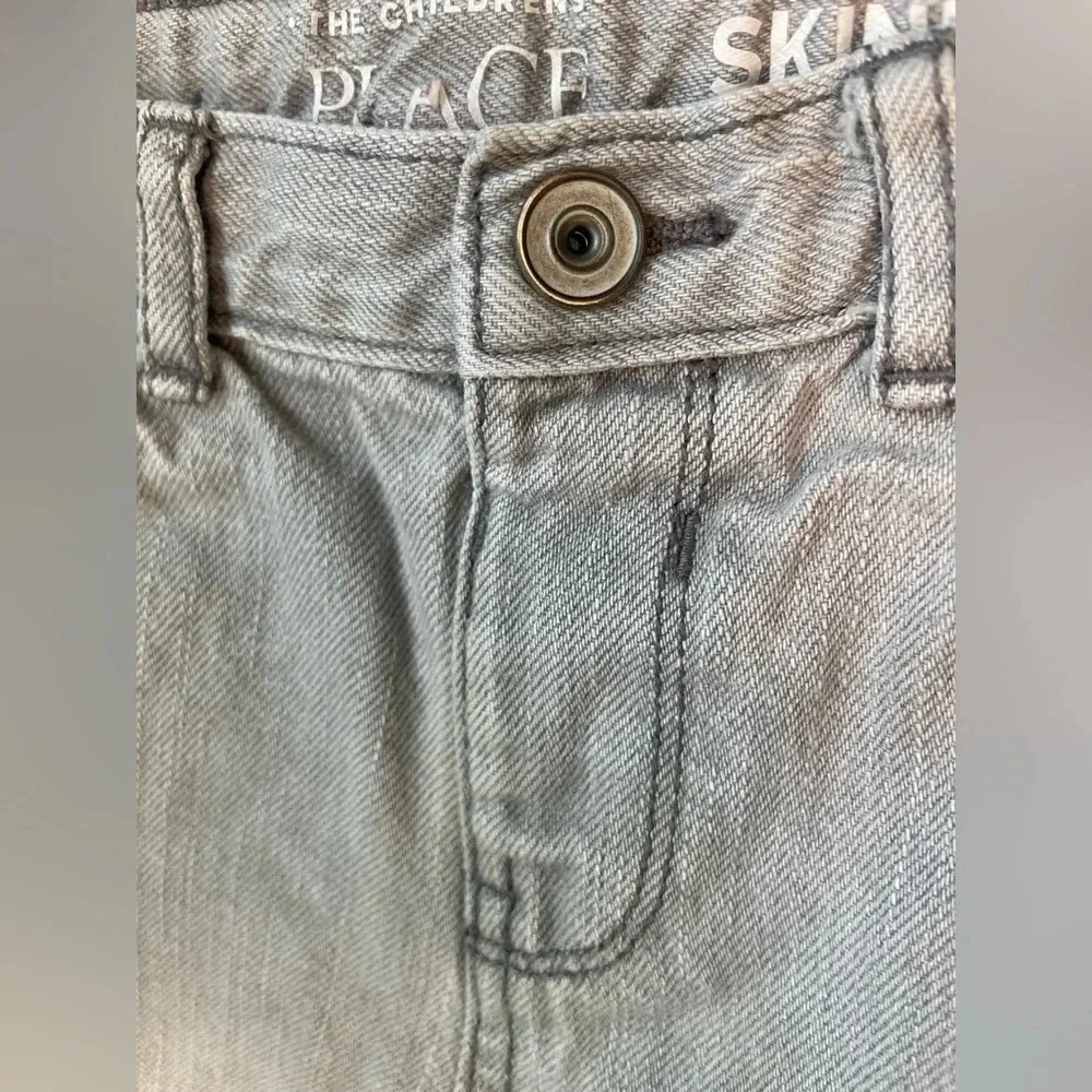 The Children’s Place Skinny 5T grey pants with snap closure & adjustable waist